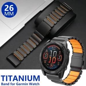 Quickfit 26mm 22mm Magnetic Titanium Strap For Garmin Watch Fenix 8 7X Pro Tactix 7 EPIX Pro 51mm Enduro 3 2X Instinct 3 2X 50mm