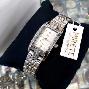 Jam Tangan Wanita Mirete Original Motif Permata Anti Air Bestseller Jam Tangan Kasual Wanita Import Elegan Mewah Quart Analog Free Batrai Cadangan Strap Rantai Stainless steel//Jam Tangan wanita Murah/Jam Tangan wanita Cantik/Jam Tangan wanita Anti Air