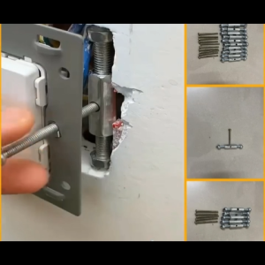 10 bộ Đinh vít Ốc vít âm tường tiện lợi Dụng cụ sửa chữa ổ điện vuông âm tường thích hợp khi sửa chữa nhà cửa-NIEVE