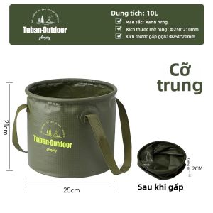 Voca-Joy | Xô Nước Gấp Đựng Nhiều Dung Tích Tiện Lợi cho Du Lịch và Cắm Trại