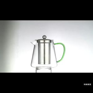 Bình thủy tinh pha trà có lõi lọc inox 304