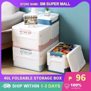 Foldable 40L Waterproof Storage Box: Home & Office Solutions