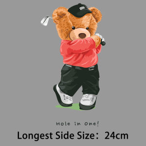 Cartoon Teddy Bear Thermoadhesive Patches Iron On Patches Design Luxury Custom Patch Heat Transfer Stickers For T Shirt Decals