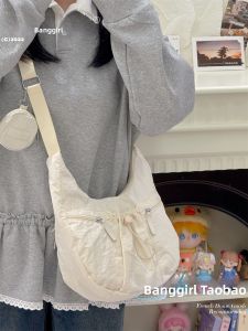 BANGGIRL | Light Portable Ruffled Drawstring Single Shoulder Casual All-match Tote Bag