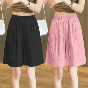 Lieoyuarn | High Waist Loose Cooling Lightweight Summer Drawstring Shorts