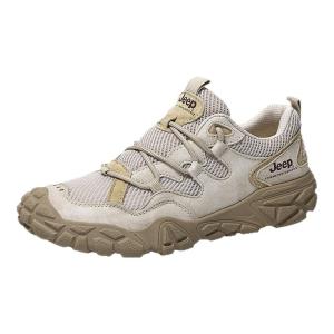Jeep | Jeep Official Mens Outdoor Climbing Shoes 2025 New Mesh Breathable Anti-slip Sports Hiking Shoes Shock Absorption Low Top