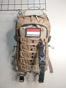 TAS BACKPACK TACTICAL WATERPROOF/ TAS SEPEDA ARMY FREE PATCH RUBBER