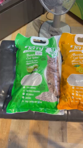 Cat đất sét Terry khử mùi vón cụít bụi cho các bé mèo- 18L-8kg