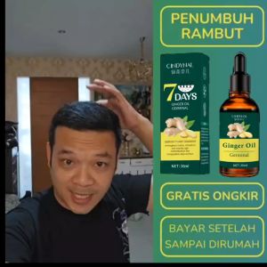 [BPOM] CINDYNAL Serum Penumbuh Rambut 7 DAYS Ginger Germinal Oil 30ml / Cepat Atasi Rambut Rontok Botak / Hair Care Treatment