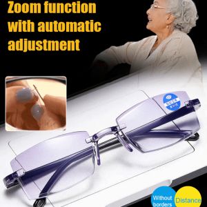 Black Technology Auto Zoom Presbyopia Glasses for Distance and Nearness