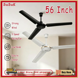 Large Ceiling Fan 3 blades Portable Ceiling fan High-Power Quiet Electric Fan Large Size Strong Wind Portable Hanging Fan For Home