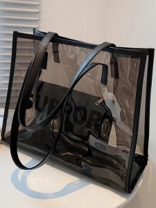 Transparent Large Capacity Shoulder Bag 2025 New Fashion Tote Bag