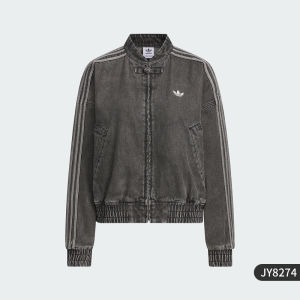 adidas | Áo Khoác Jeans Nữ Phong Cách Trung Quốc Mới Dáng Rộng