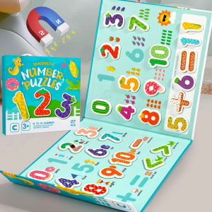 Magnetic Number Sticker Book Clip Kid Spell Letter Game Cognitive Early Educational Toys Montessori For Children Christmas Gifts