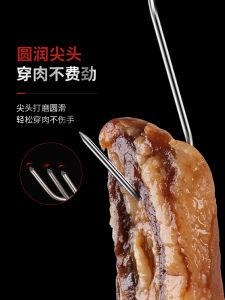 Stainless Steel S-Shaped Hook for Drying Pork And Sausages Solid Thick Large Pointed Tip Kitchen Storage Organizer Rack Hook