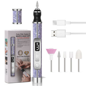 LINMANDA 2 In 1 Nail File with Nail Lamp Portable Nail File Set Nail And Pedicure Tools Suitable for Nail and Toenail Repair