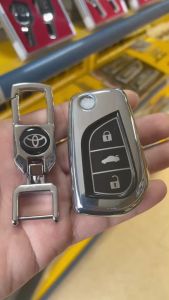 Ốp bảo vệ chìa khoá xe TOYOTA HILUX chìa cơ chất liệu bằng chất liệu mạ TPU mềm
