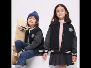 [Auth Uniqlo] Áo Khoác Bomber Nỉ Trẻ Em - Tag Nhật