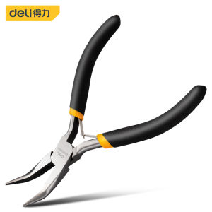 deli | Deli Mini Pliers Making Pliers Precision Wire Cutters Needle Round & Bent Nose for Making Chain Nose Craft Earring