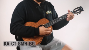 Kala Contour All Solid Gloss Mahogany Baritone Ukulele (gigbag included)