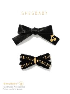 Cute Baby Hair Clips Gold Thread Little Fragrance Style Edge Childrens Accessories Korean Version Female Baby Headwear