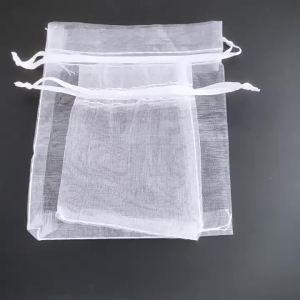 1-200pcs Organza Drawstring Pouches Gift Bags Candy Jewelry Party Wedding Favor Bags Gift for Christmas Candy Wedding Birthday