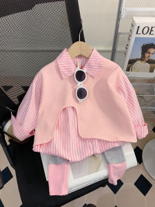 Bộ Đồ Hai Mảnh Thời Trang Cho Bé Gái Mùa Thu 2025 Áo Sơ Mi Trẻ Em Quần Dài Quần Áo Trẻ Sơ Sinh Quần Áo Trẻ Em Thời Trang