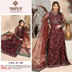 [PRE-ORDER] Ready Made Butterfly With Khatli Work Embroidered Long Gown ( Delivery 15 days )