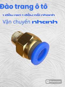 Cút nối ren nhựa ô tô các mã bắt rơ le còi ô tô bắt đường hơi ô tô phi 6 8 10 12.