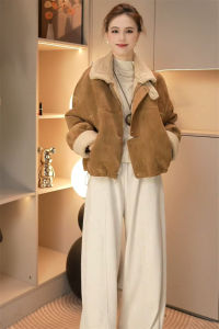 SHIMO | Warm Wool Coat for Women Autumn Winter Loose Fit