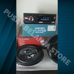 BERGARANSI Wistrue Tape Mobil Bluetooth full bass Audio MP3 Player LCD RGB 5.1 ISO Plug 60W 2225