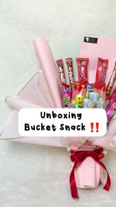 Buket Snack Besar Pink
