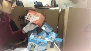 1 Hộp 50 chiếc khẩu trang y tế BÉ TRAI BÉ GÁI hiệu AMI dập Logo tem chống hàng giả 👌