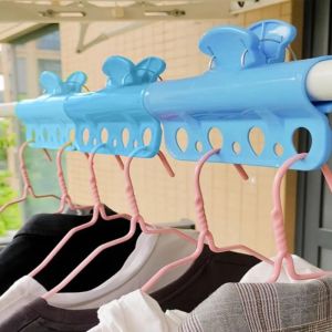 1PC Plastic New Thickened Windproof Clip Clothesline Pole Quilt Drying Clip Outdoor Clothes Hanger Fixed Clamp