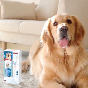 ยาสีฟันสุนัขรสเนื้อ ปากสะอาด ลดการสะสมของหินปูนและแบคทีเรีย ปกป้องเหงือกและฟัน Bioline Toothpaste With Beef 100g