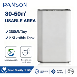 PANSON Dehumidifiers 24H Dehumidify 2.5L large watertank LCD digital screen Auto Shut Off  Sleep Mode