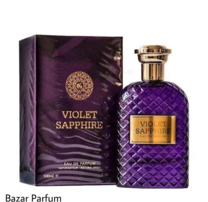 Parfum Unisex Fragrance World Violet Sapphire EDP Original