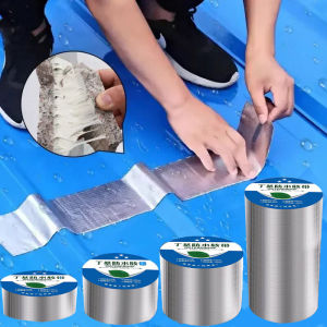 20cmx5m เทปกันน้ำ / เทปอลูมิเนียมฟอยล์บิวทิลทนอุณหภูมิสูง / ซ่อมรอยร้าวบนหลังคา สระว่ายน้ำ ท่อน้ำ เทปกาวปิดผนึกด้วยตนเอง