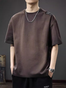 Retro Washed Pure Color Short Sleeve T-Shirt