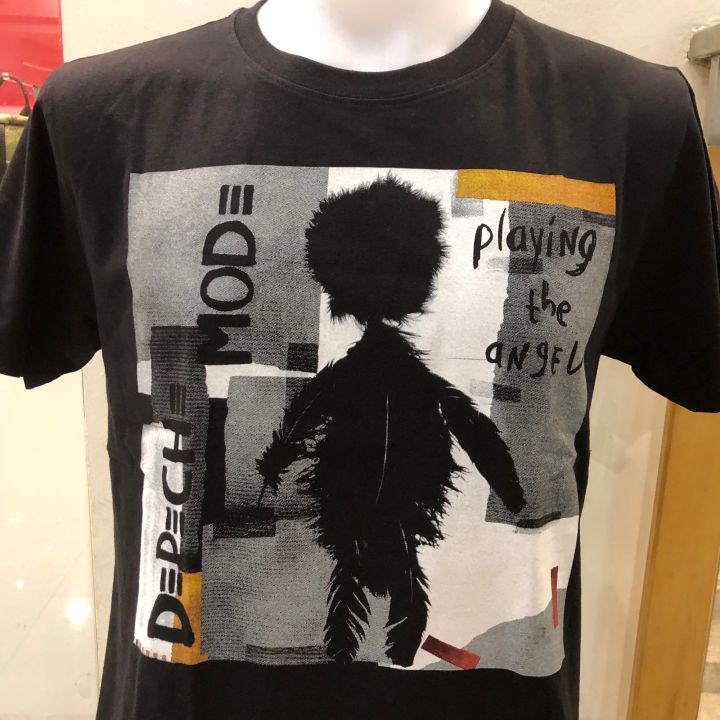 Depeche mode playing the angel DM rock t shirt( front and back