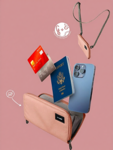 Pacsafe | Large Capacity Anti-RFID Theft Women Wallet Oxford Fabric