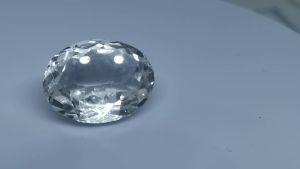 Natural White Brazil Quartz 23.45 Cts. Oval Cut Eye Clean Grade AAA+ Loose Gemstone