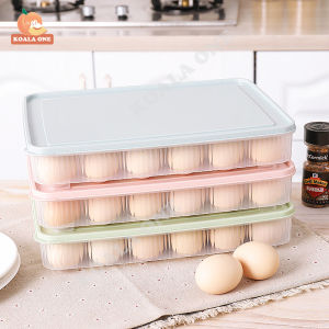 กล่องใส่ไข่ พร้อมฝาปิด 24 ช่อง กล่องเก็บไข่ กล่องถนอมไข่ ถาดใส่ไข่ ที่ใส่ไข่ กล่องใส่ไข่ไก่ กล่องพลาสติกเก็บไข่ วางซ้อนกันได้