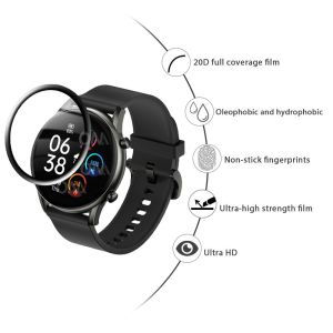 Cho Garmin Forerunner 158 165 245 245m 255 255m 255S 265 265S 45S 55 945 955 năng lượng mặt trời 965 chống trầy xước đồng hồ miếng bảo vệ màn hình cong viền đen Tempered miếng dán film thủy tinh