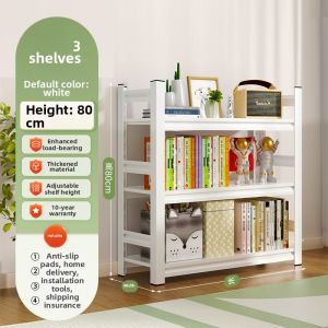 Steel Bookshelf and Storage Multi-Layer Floor Shelf for Kids Books and Toys