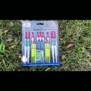 Limnoid 15pcs Fishing Float Set High Visibility Durable Buoyant Compact Portable With Rubber Stoppers For Freshwater Fishing