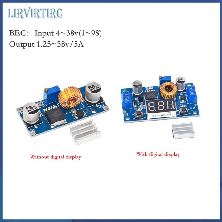 Bec Arduino Input RC Model External BEC / UBEC Input 4 ~ 38v Output 1.25 ~ 38v / 5A ...