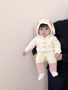 Cute Bunny Ears Hooded Warm Sweater Outerwear