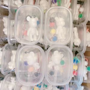 2/4pcs Kids DIY Craft Kit Fluid Bear Painting Art Toy with Violent Bear Keychain Creative Doodle Gift Set (Random Style)