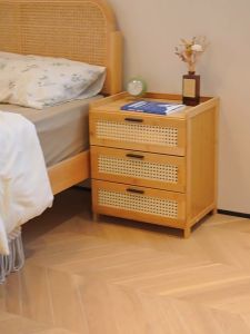 ตู้ลิ้นชักเก็บของโต๊ะข้างเตียง ดีไซน์เรียบหรู มินิมอล